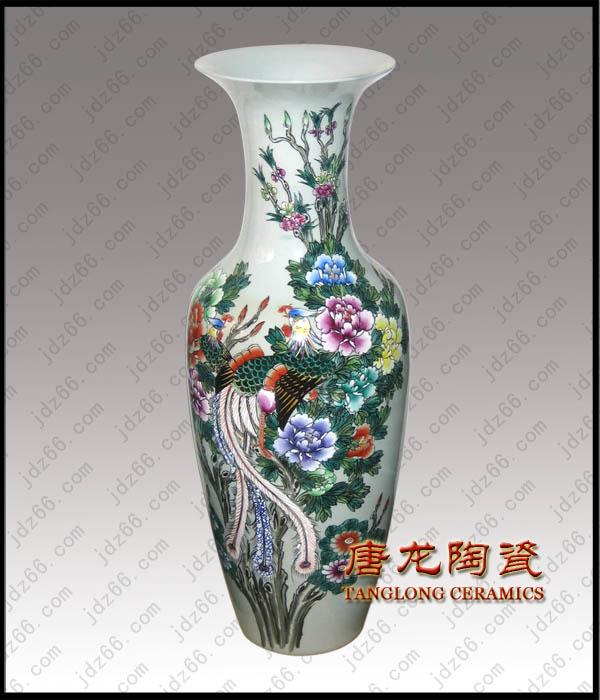 供應(yīng)重工粉彩麒麟罐 *手繪粉彩花瓶 陶瓷粉彩收藏品 粉彩賞瓶