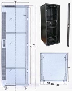 42U网络机柜尺寸