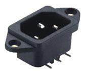 佛山供應(yīng)鎖式品字尾電源插座 /PCB品字尾電源插座/AC插座/C14插座