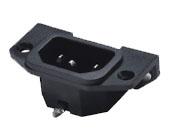 佛山供應(yīng)鎖式品字尾電源插座 /PCB品字尾電源插座/AC插座/C14插座