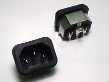 佛山供應卡式品字插 帶安規(guī)品字尾插座/AC品字公座/品字型插座