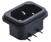 佛山供應卡式品字插 帶安規(guī)品字尾插座/AC品字公座/品字型插座