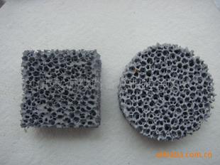 鑄鐵用泡沫陶瓷過濾網(wǎng)寧源出品圖片