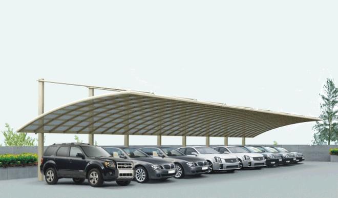 供應(yīng)車棚膜結(jié)構(gòu)車棚自行車棚鋼結(jié)構(gòu)車棚 聚碳酸脂鈦鋁合金汽車雨棚雨篷別墅