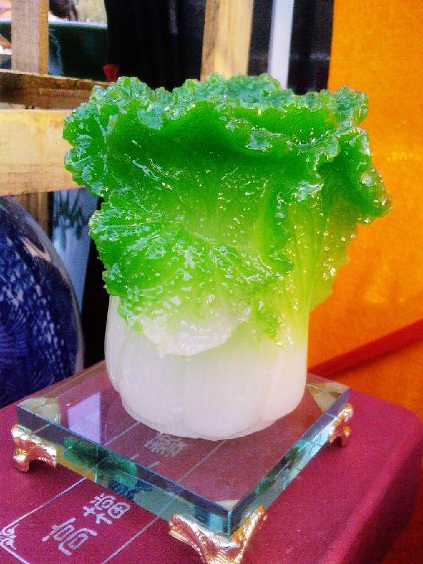 西安鐘元禮品玉白菜大擺件圖片