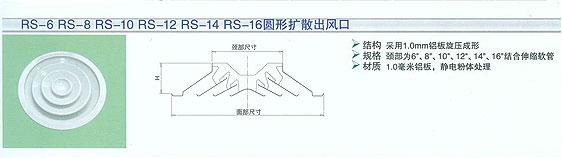 供应圆形固定扩散出风口