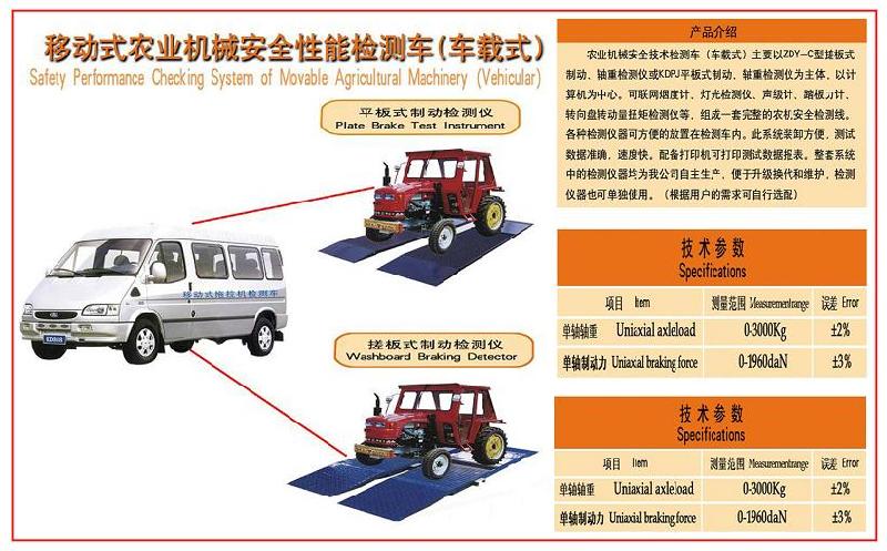 供应移动式农机安全检测线图片