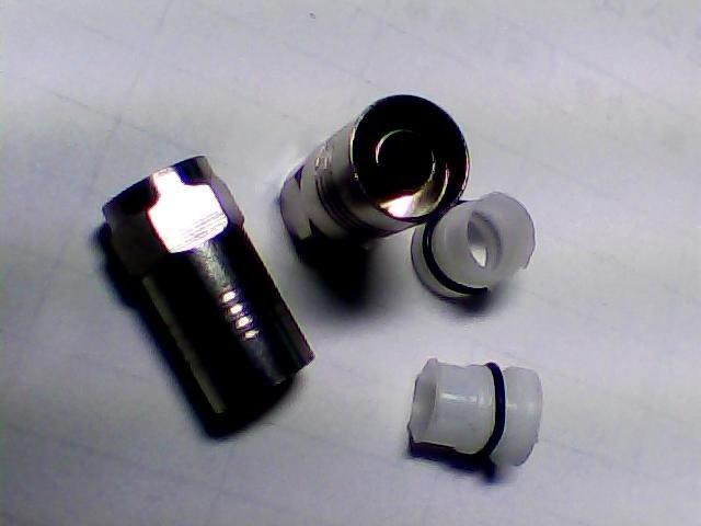 供應單*擠壓F頭，有線電視器材接插件，電纜接頭連接器，電纜防水頭