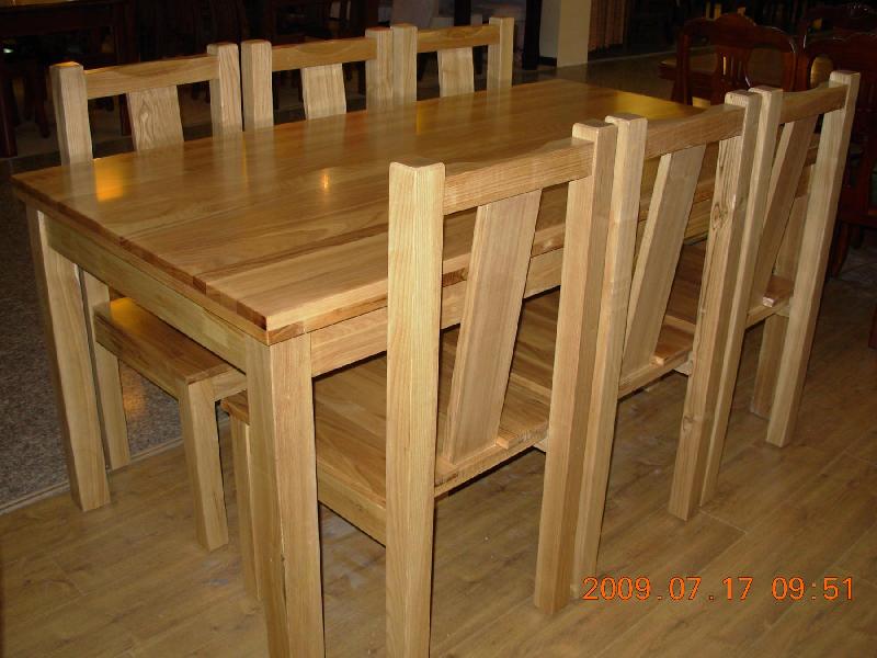 實木四人閱覽桌圖片