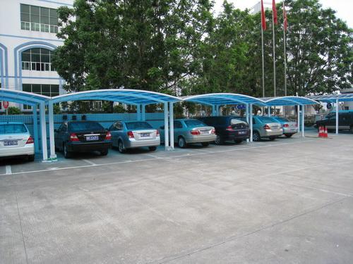 供應(yīng)松江陽光板車棚廠家