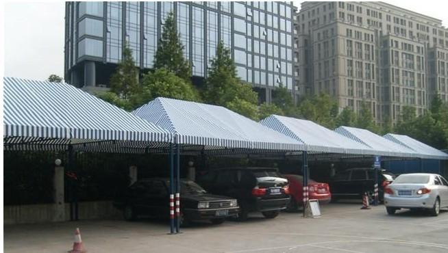 供應(yīng)大型小型帆布車棚鋁合金車棚雨棚