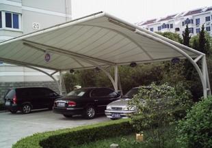 供應(yīng)自行車膜蓬膜結(jié)構(gòu)車棚廠家