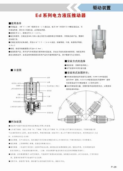 供應(yīng)Ed液壓推動器/Ed30/5電力液壓推動器，焦作制動器廠家