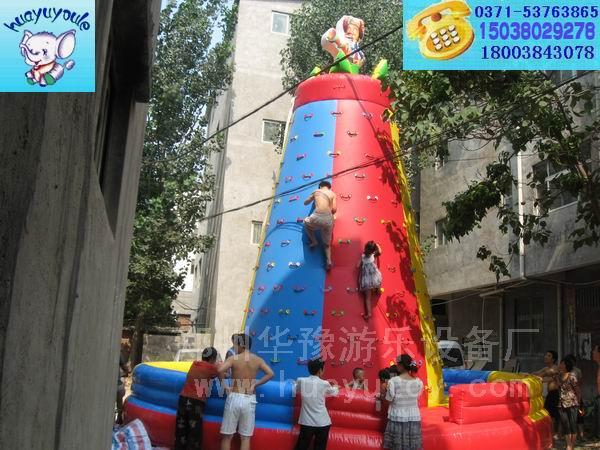 供應(yīng)藍(lán)貓攀巖光頭強(qiáng)攀巖喜羊羊攀巖火箭攀巖成人充氣攀巖