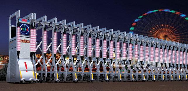 鋁合金電動門伸縮門晨彩門-1SL圖片