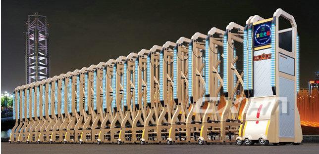 鍍金電動(dòng)伸縮門圖片