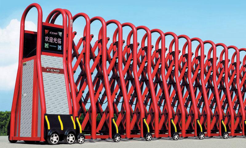 不銹鋼電動門伸縮門曲美-1R圖片