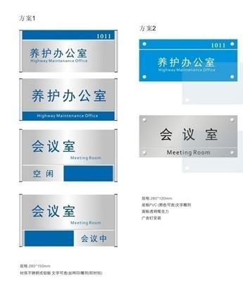 供應(yīng)新公司一系列科室牌
