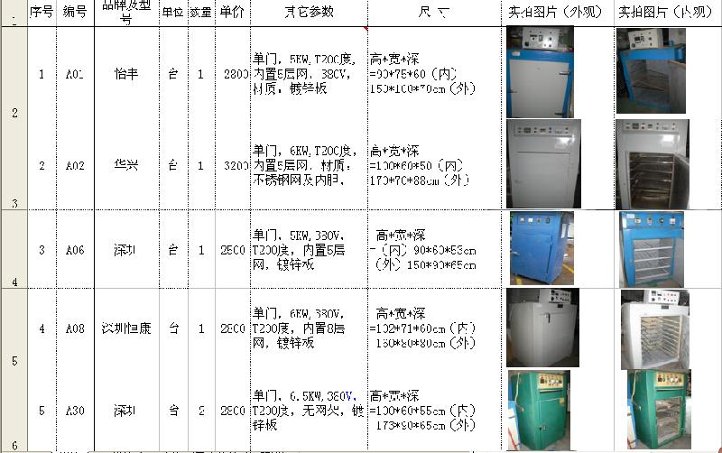 供应二手工业烤箱大型工业烤箱等