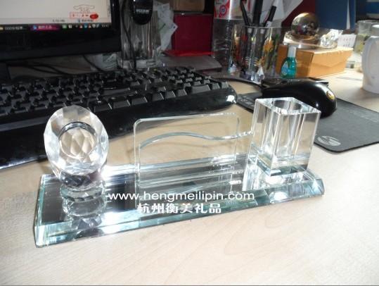 杭州哪里定做水晶筆筒18758896886杭州筆筒定制杭州水晶筆筒
