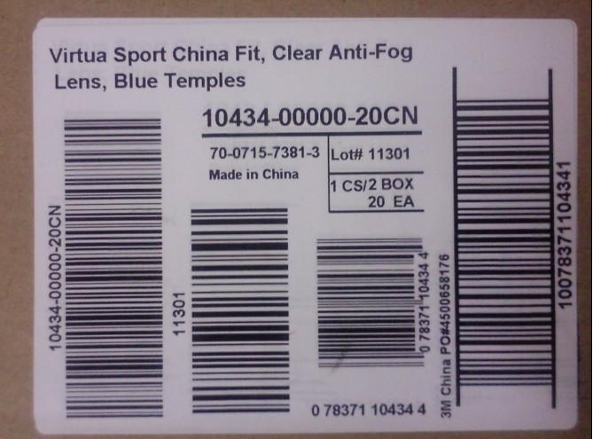 供應(yīng)3M10434中國(guó)款輕便防護(hù)眼鏡(透明