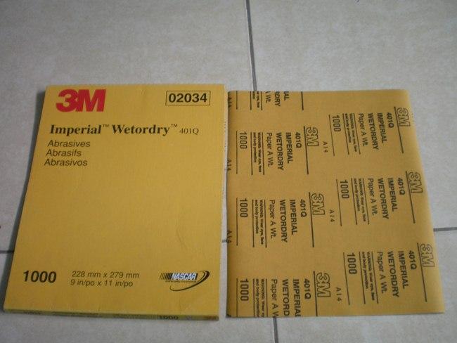 供應3MWETORDRY401Q*水磨砂紙P1000號砂紙