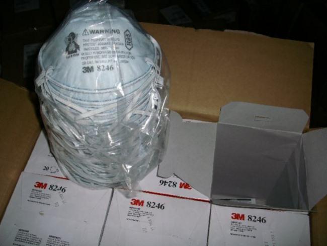 3M8246酸性氣體及顆粒物防護(hù)口罩圖片