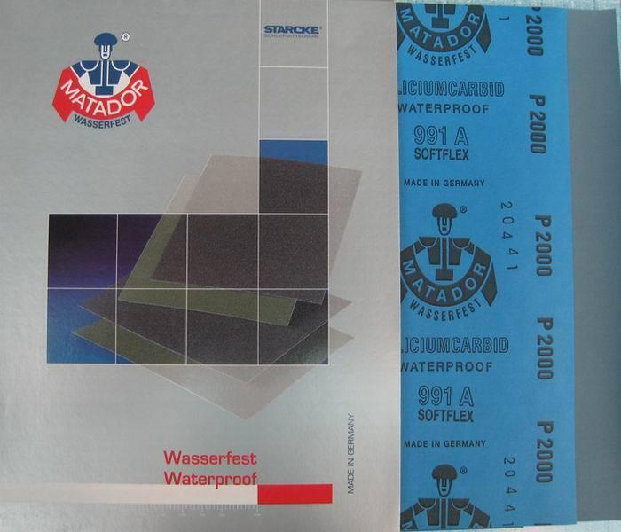 供應(yīng)MATADOR德國(guó)勇士砂紙991AP2500