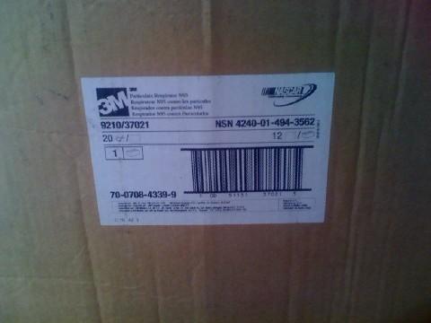 供應3M9210/37021拋棄式防塵口罩N95