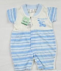 純棉寶寶新生兒開檔連體短爬