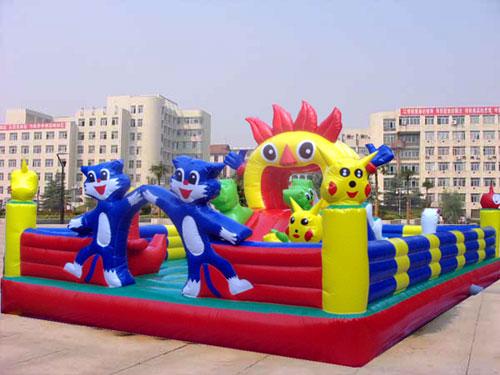 供應(yīng)保定蠡縣新款兒童充氣城堡充氣攀巖