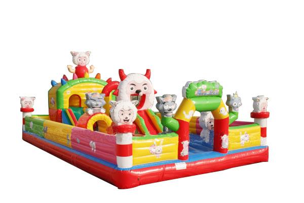 充氣城堡滑梯充氣蹦床兒童樂園城堡圖片