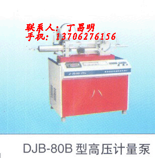 供應(yīng)石油化工儀器-80B型高壓計(jì)量泵