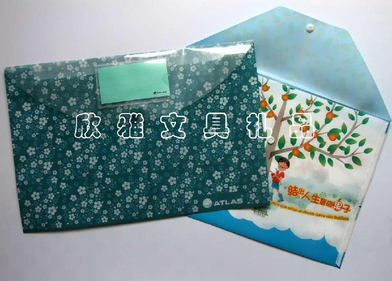 供應(yīng)定制PP按扣文件袋
