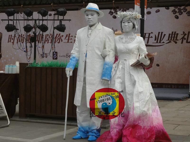 雕塑石膏人-拉花等各類演員-布置圖片