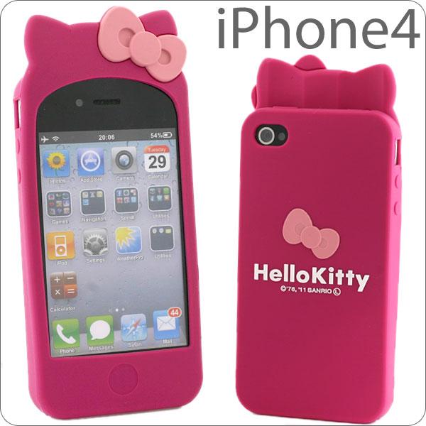 供应日本HELLO KITTY 蝴蝶结IPHONE 4G硅胶套k