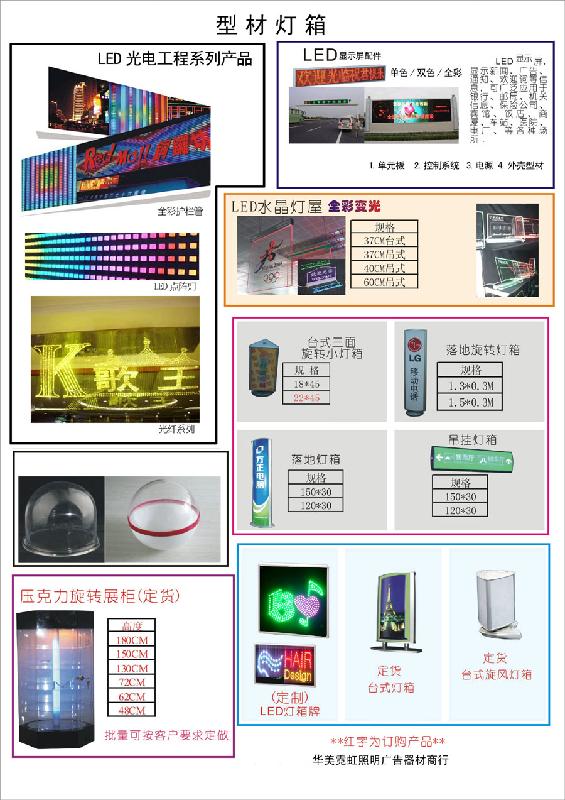 供應(yīng)型材燈箱