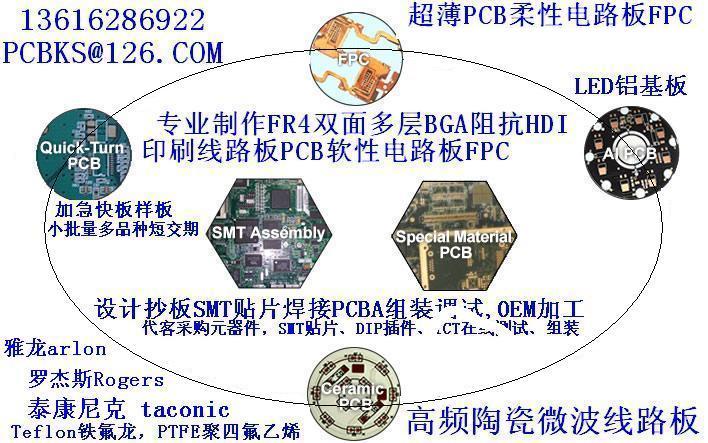 供应设计抄板PCB和FPC电路板制造SMT贴片焊接PCBA组装S