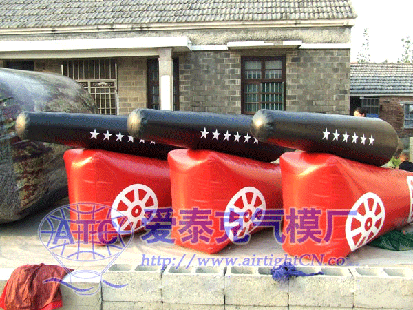 供應(yīng)充氣加農(nóng)炮氣模，充氣墻體氣模，充氣掩體氣模
