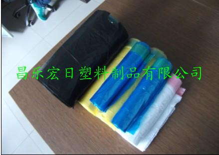 供應(yīng)穿繩垃圾袋HDPE穿繩垃圾袋EPI+HDPE穿繩垃圾袋連卷