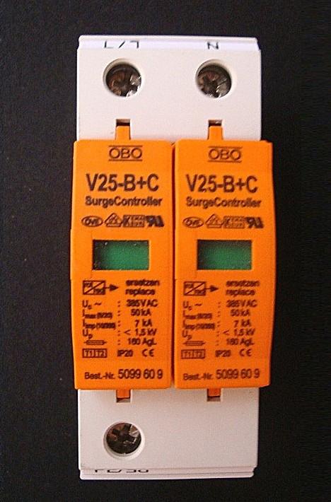 供應(yīng)OBO防雷器三相電源避雷器浪涌保護(hù)器V25-B+C/3+