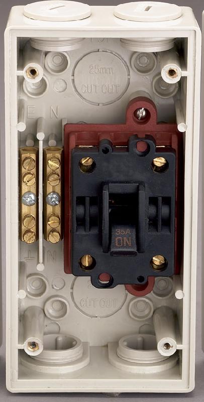 供應(yīng)1P/35A隔離開關(guān)/35A 250V防水隔離開關(guān)盒