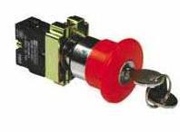 供應按鈕開關/金屬按鈕開關/黑色平鈕/XB2-B21按鈕