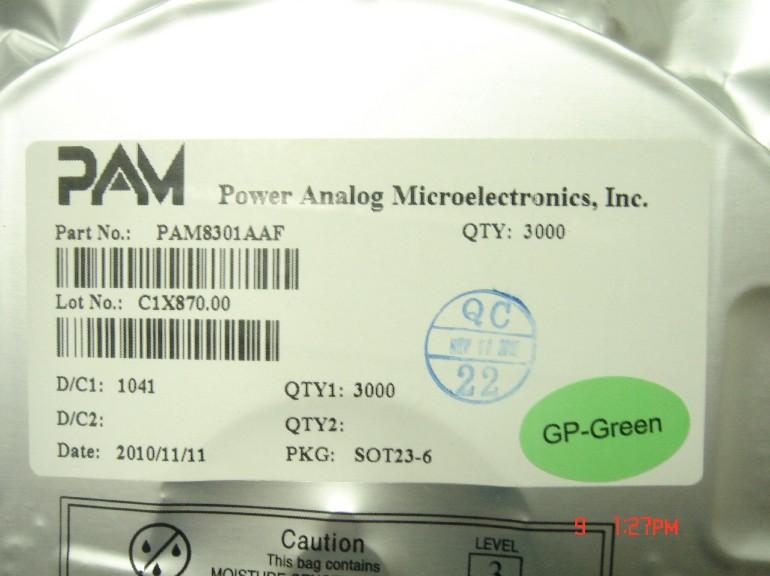 PAM8301AAF參數(shù)圖片