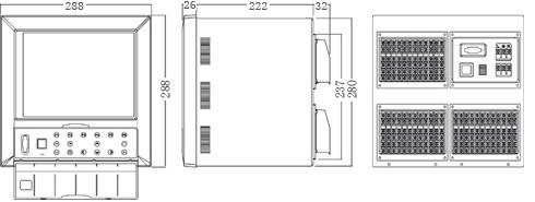 供應(yīng)VX8100中長圖彩屏無紙記錄儀，溫度無紙記錄儀