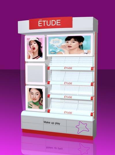 供应ETUDE化妆品背柜/ETUDE靠墙柜/ETUDE立柜