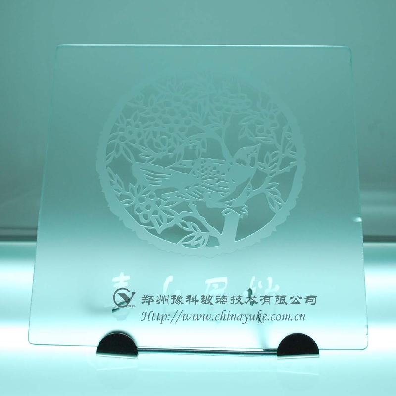 平板玻璃蒙砂粉/玉砂效果圖片