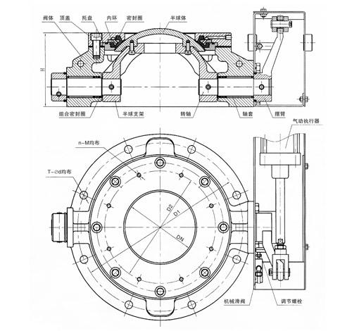 供應(yīng)充氣式圓頂閥