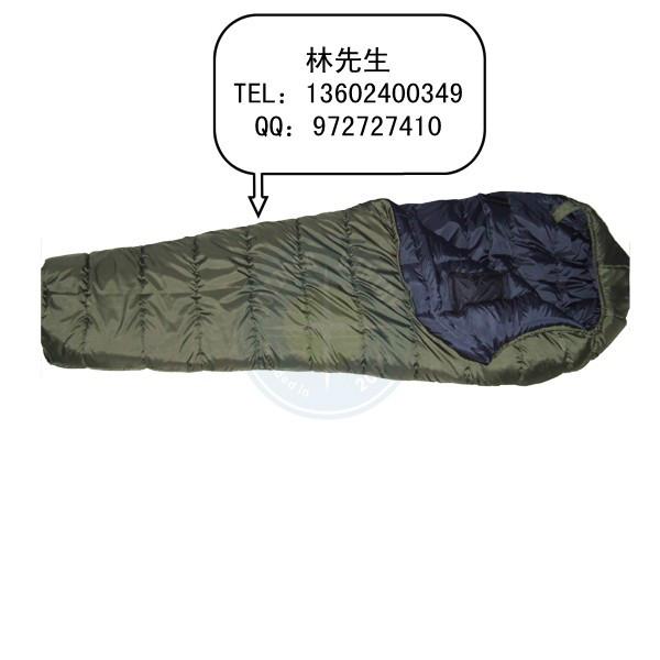 木乃伊睡袋軍綠色羽絨棉睡袋防寒好圖片