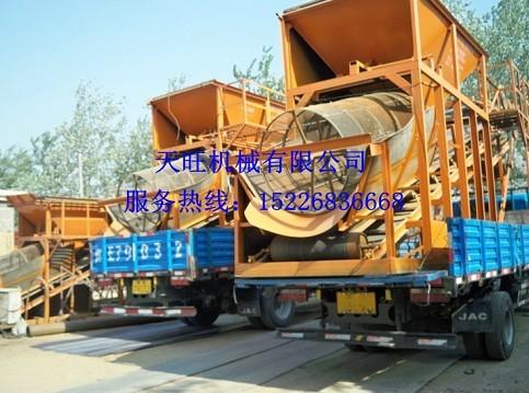 供應出料高度四點五米的篩沙機